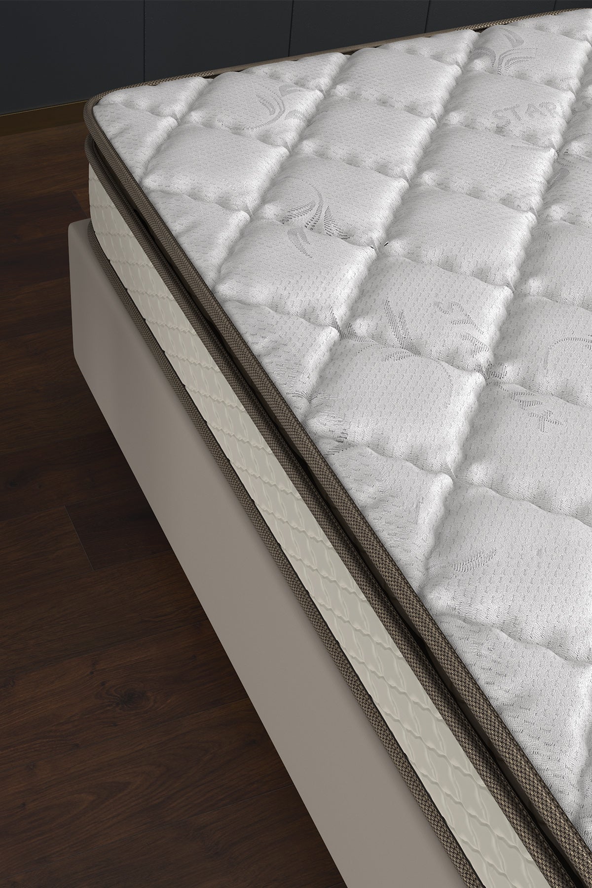 Sidney Premium Full Ortopedik Pedli Yatak 90x190 Cm Örme Kumaşlı Yatak