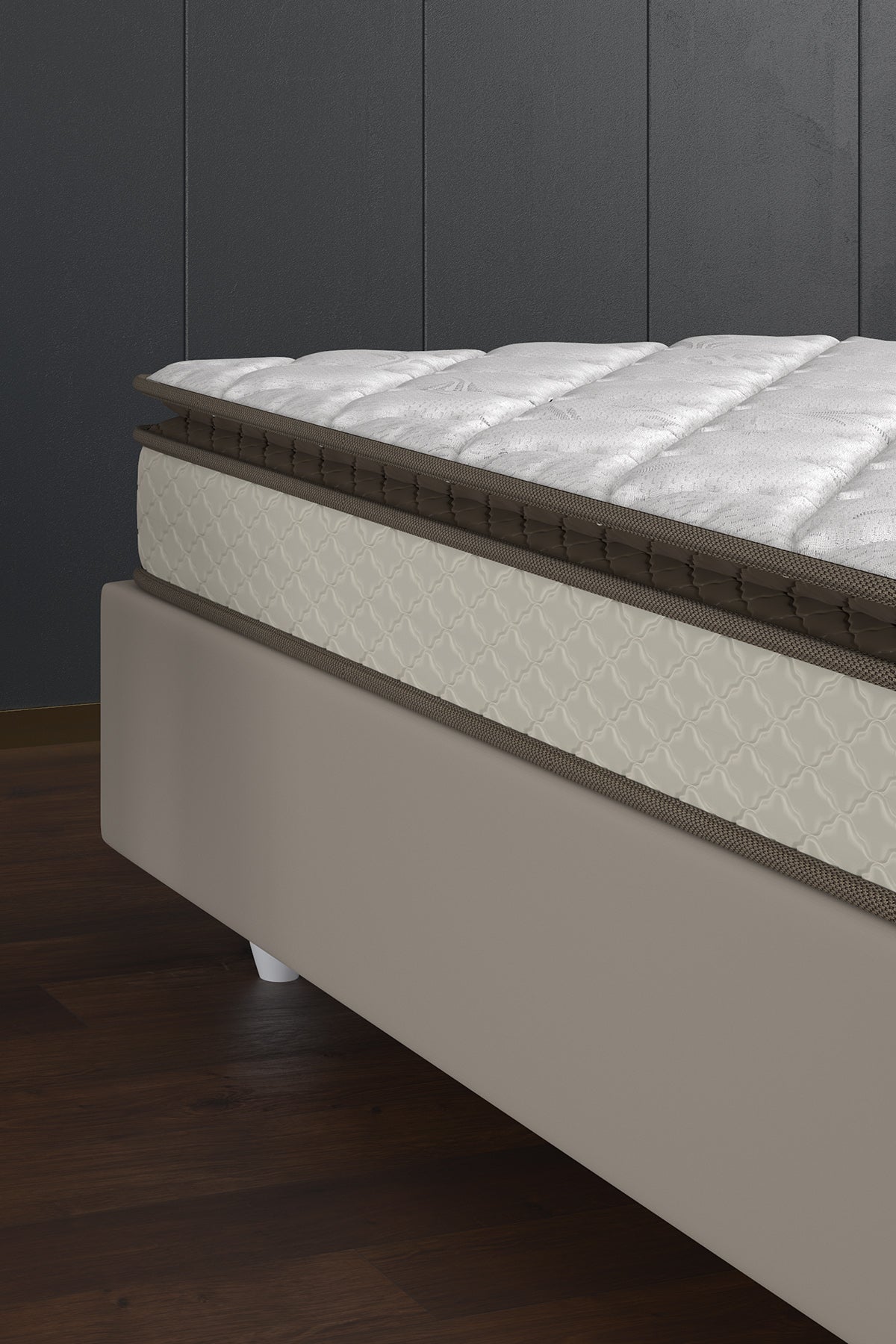 Sidney Premium Full Ortopedik Pedli Yatak 90x190 Cm Örme Kumaşlı Yatak
