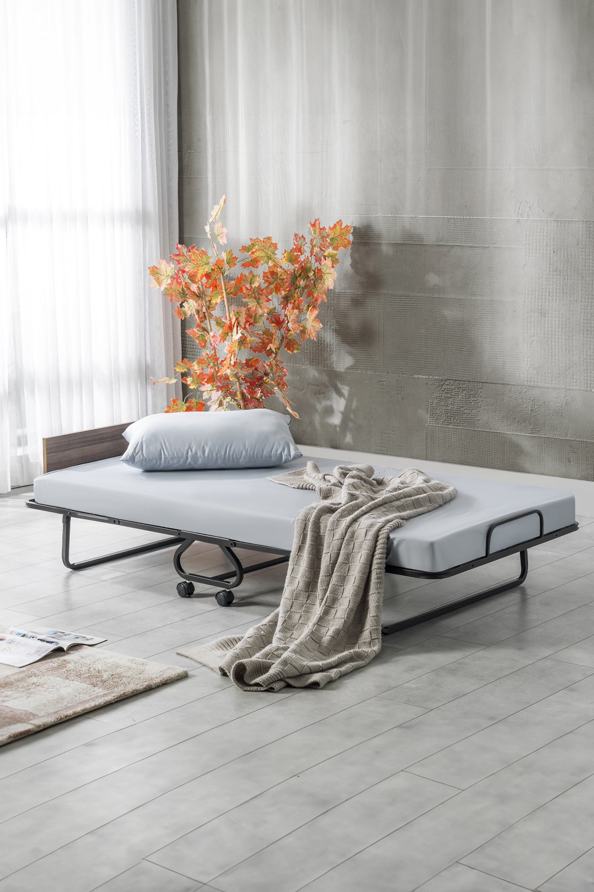 Katlanır Yatak, 80x190 cm Katlanır Portatif Yatak Ve Karyola