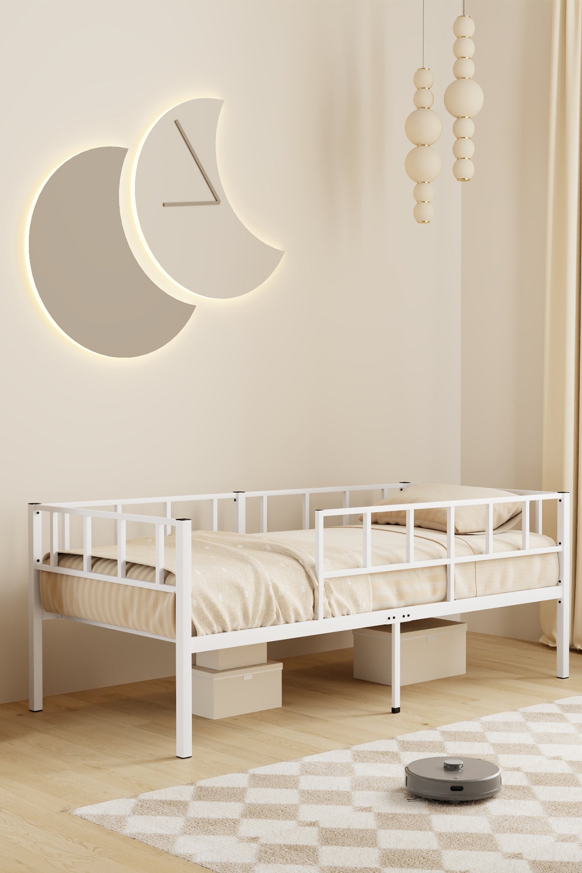 Zenit Metal Karyola, Korkuluklu Karyola, Daybed, Ölçü Seçenekli