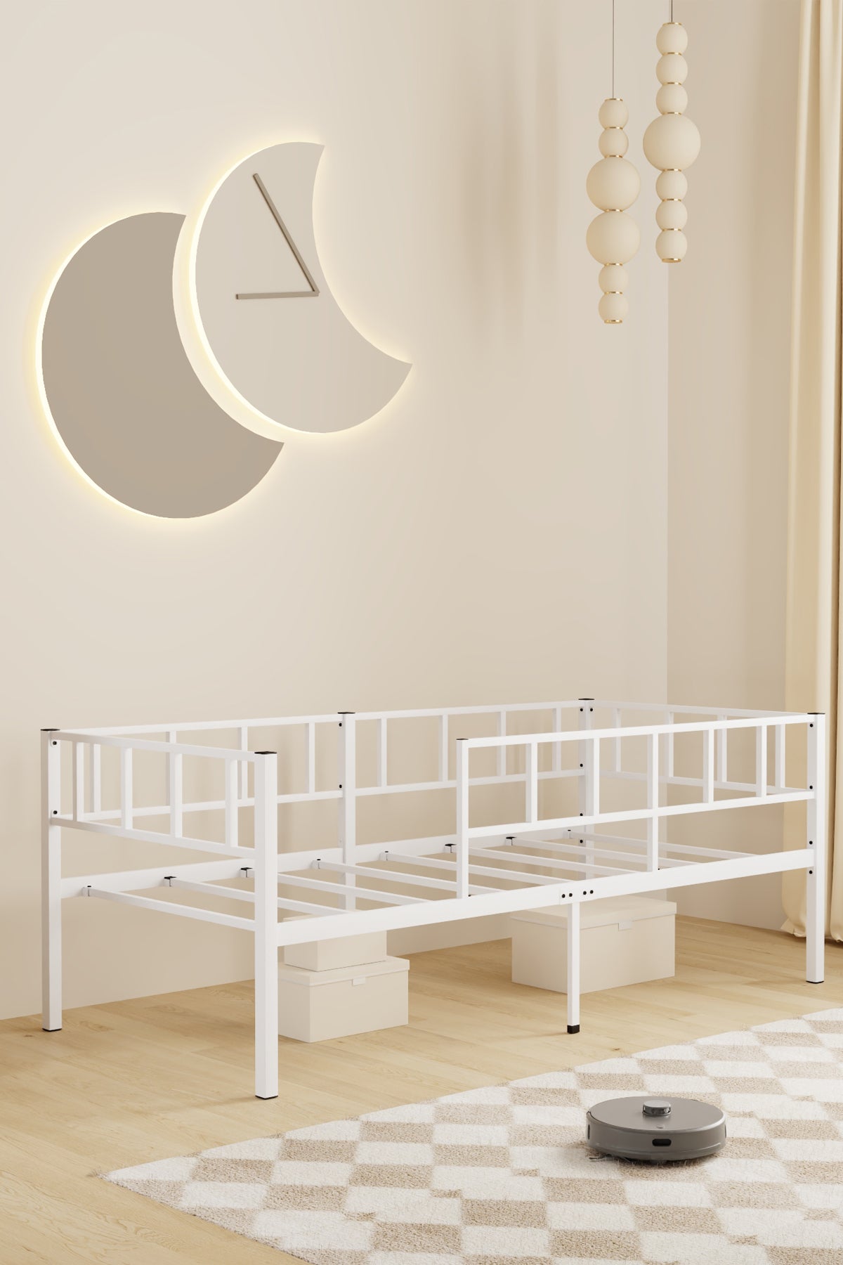 Zenit Metal Karyola, Korkuluklu Karyola, Daybed, Ölçü Seçenekli
