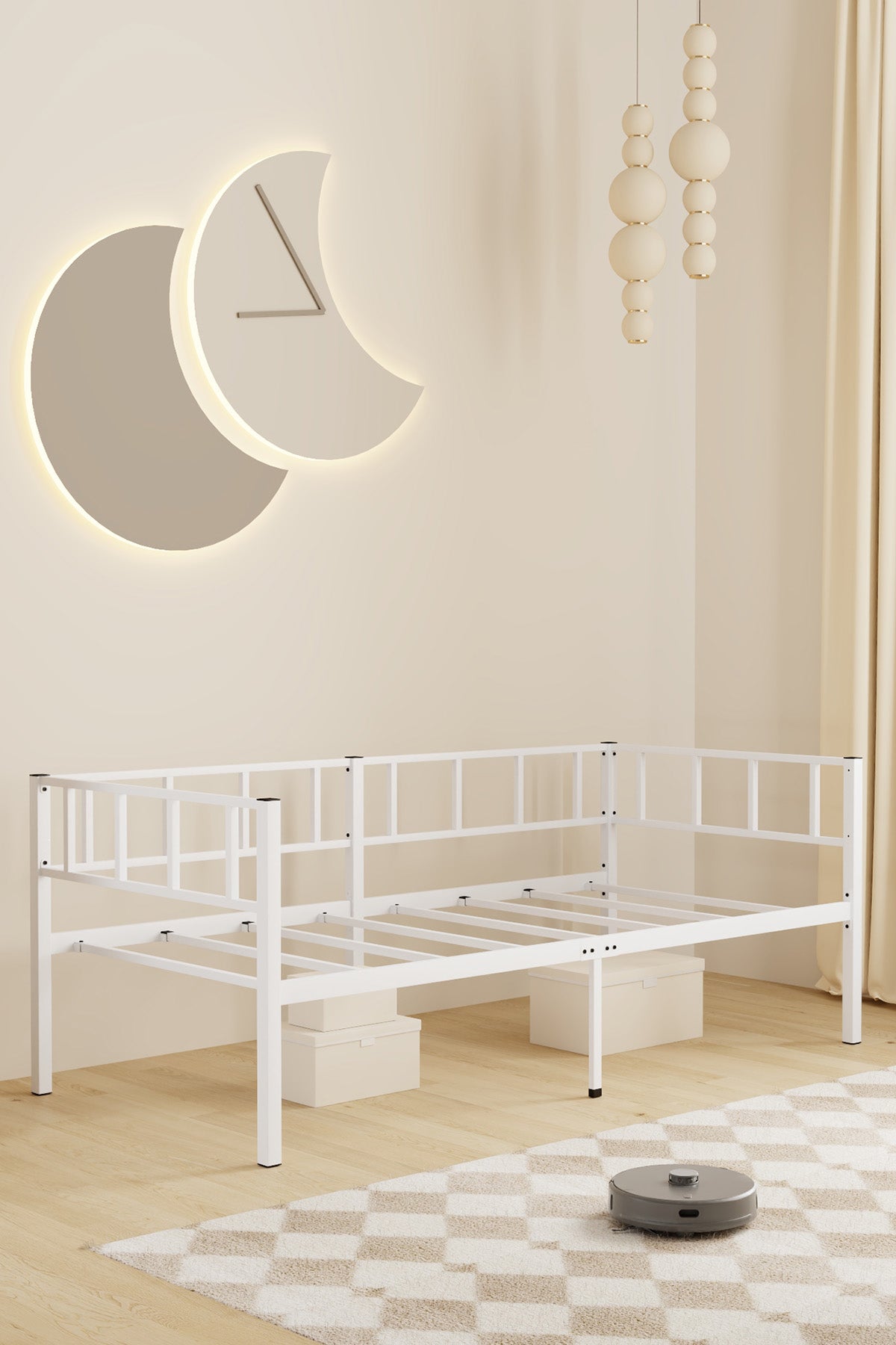 Zenit Metal Karyola, Korkuluklu Karyola, Daybed, Ölçü Seçenekli