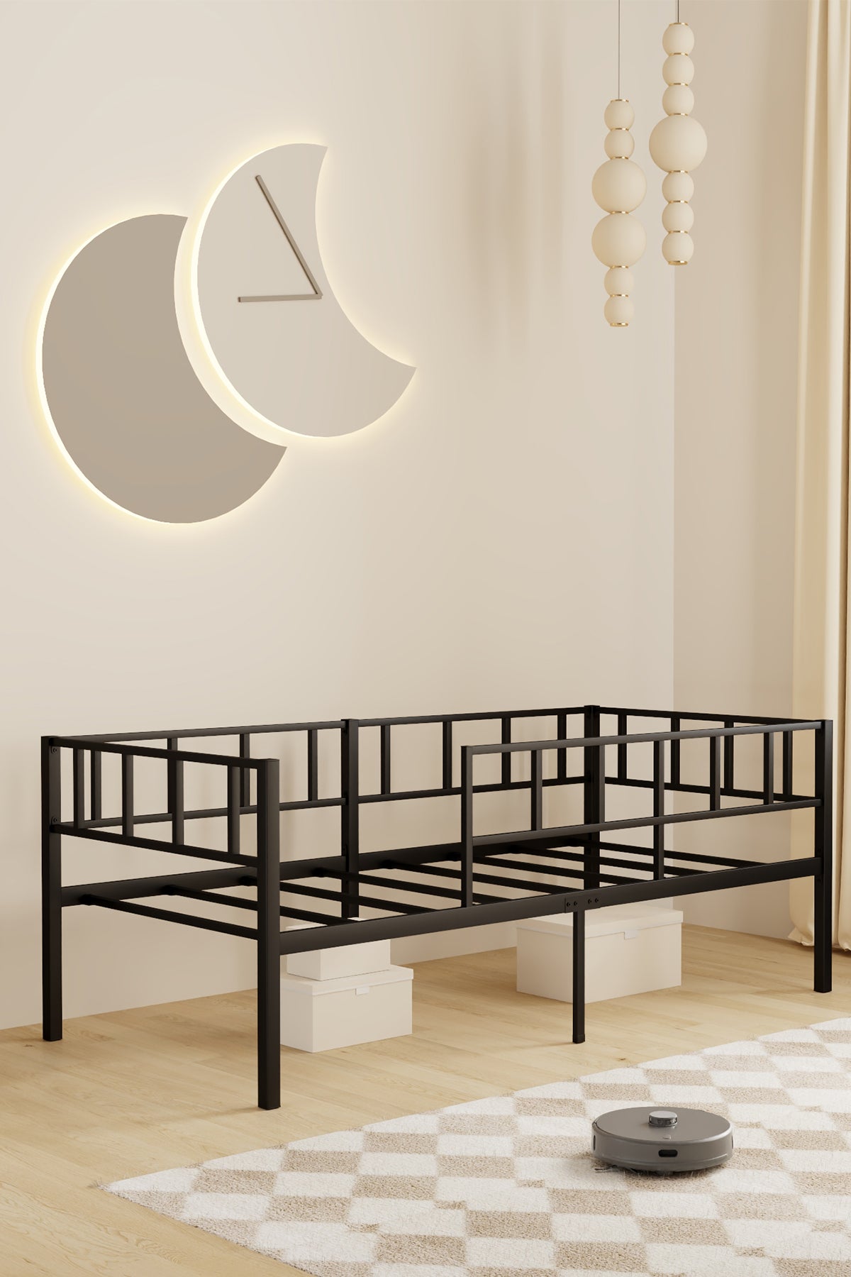 Zenit Metal Karyola, Korkuluklu Karyola, Daybed, Ölçü Seçenekli