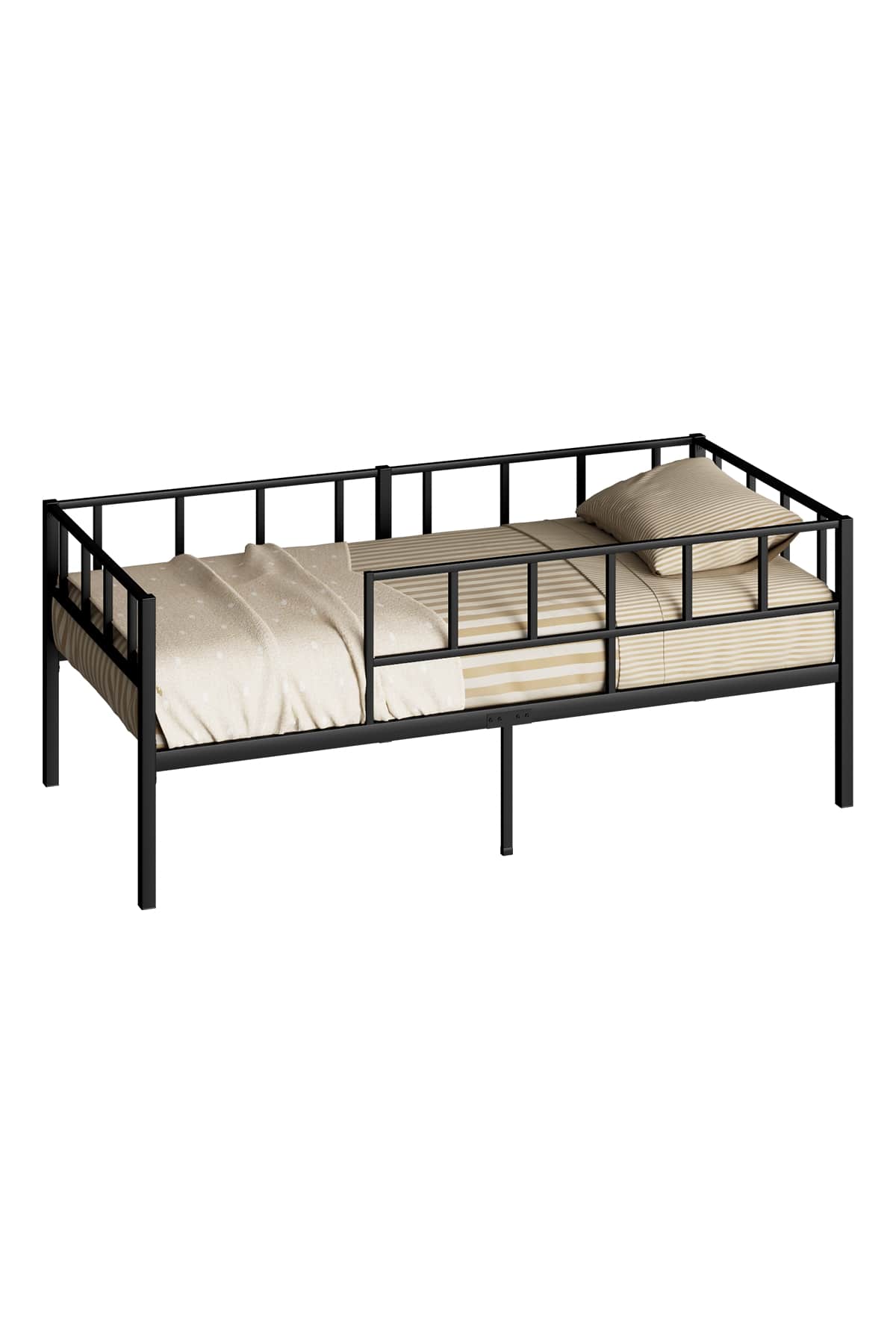 Zenit Metal Karyola, Korkuluklu Karyola, Daybed, Ölçü Seçenekli