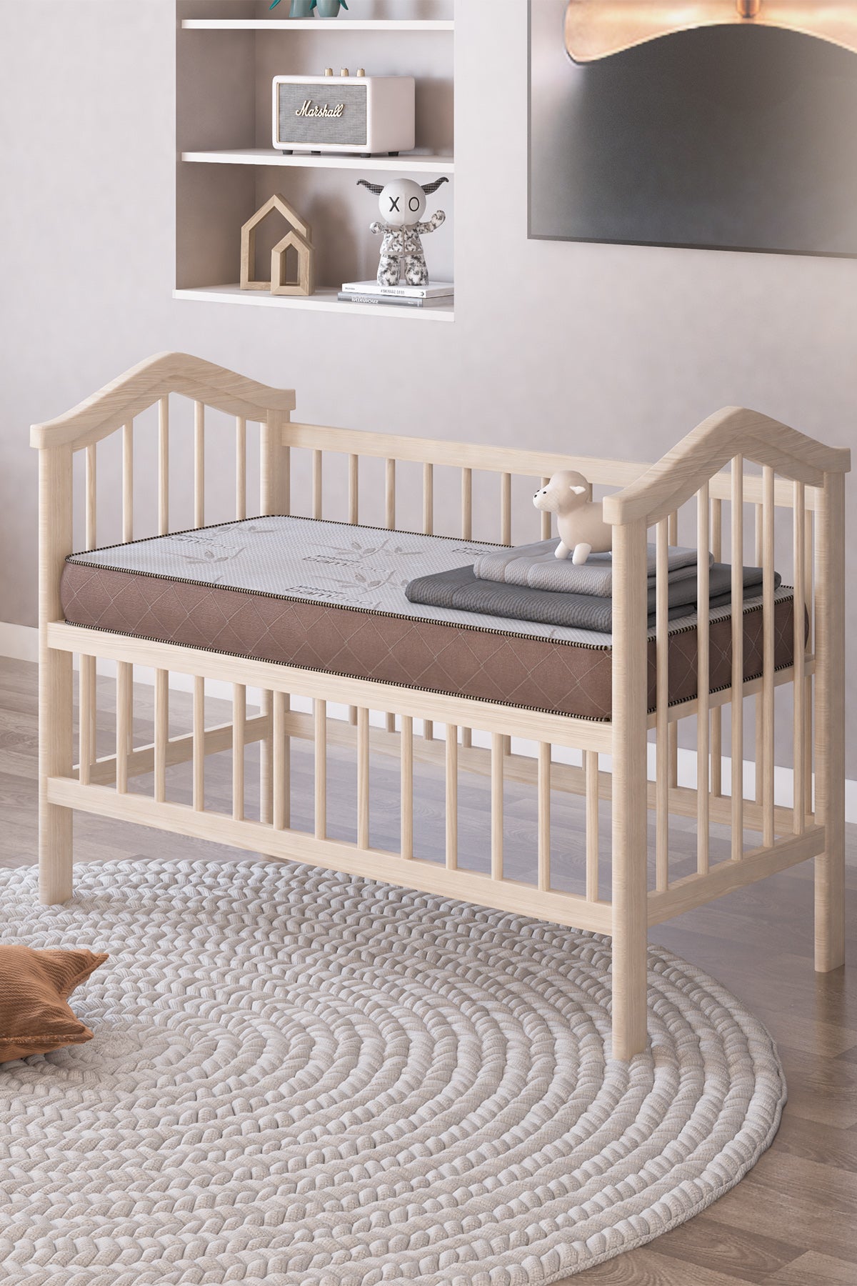 Basic Lux Bamboo Yaylı Bebek Yatağı 60x120 Cm