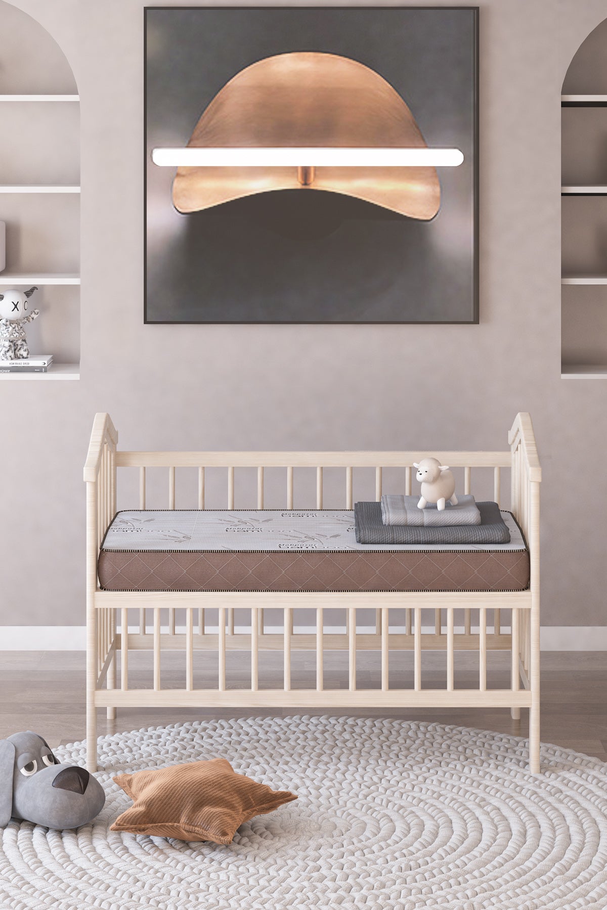 Basic Lux Bamboo Yaylı Bebek Yatağı 60x120 Cm