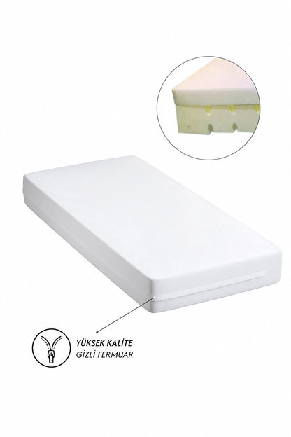 Hasta Yatağı 90x190x14 cm Kuş Tüyü Konforlu PU Kaplı Sıvı Geçirmez Ortopedik Yatak