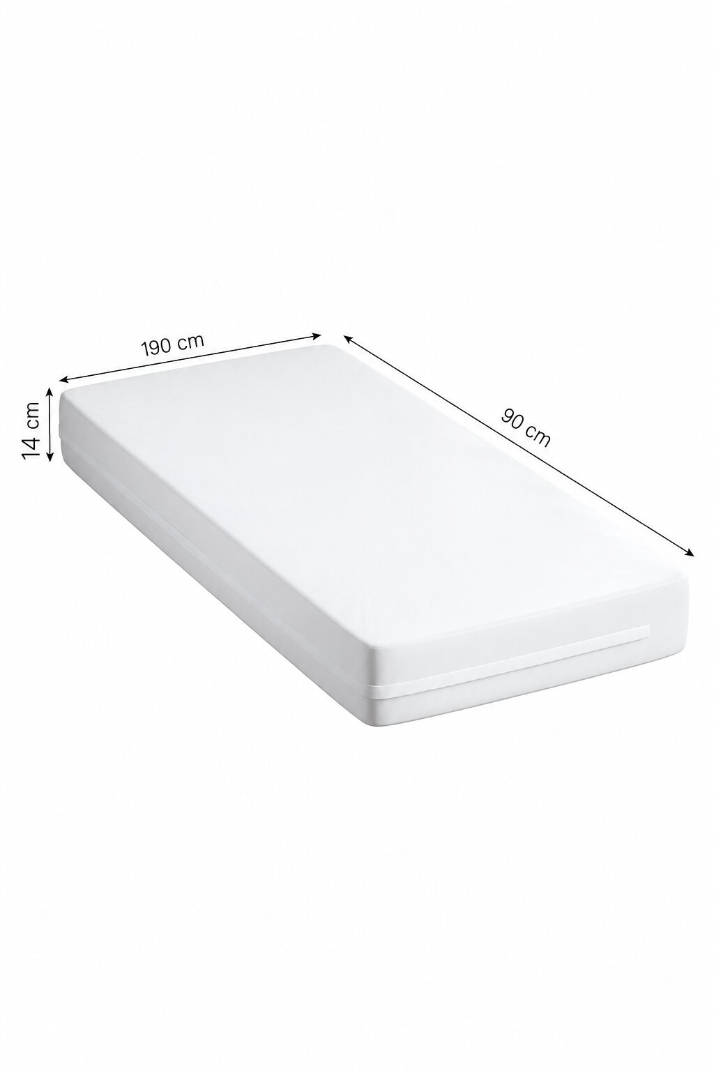 Hasta Yatağı 90x190x14 cm Kuş Tüyü Konforlu PU Kaplı Sıvı Geçirmez Ortopedik Yatak