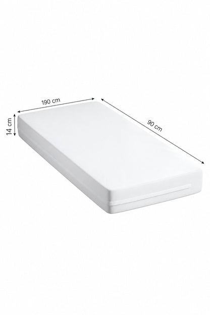 Hasta Yatağı 90x190x14 cm Kuş Tüyü Konforlu PU Kaplı Sıvı Geçirmez Ortopedik Yatak
