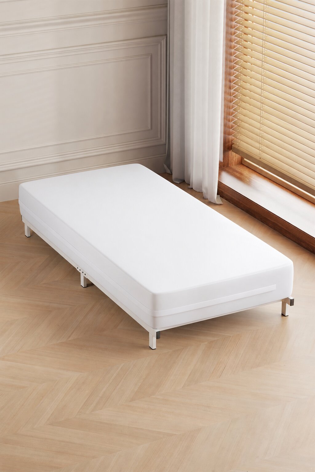 Hasta Yatağı 90x190x14 cm Kuş Tüyü Konforlu PU Kaplı Sıvı Geçirmez Ortopedik Yatak