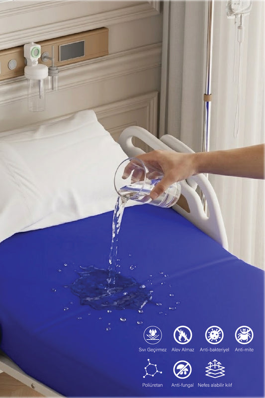 Hasta Yatağı 90x190x14 cm Kuş Tüyü Konforlu PU Kaplı Sıvı Geçirmez Ortopedik Yatak