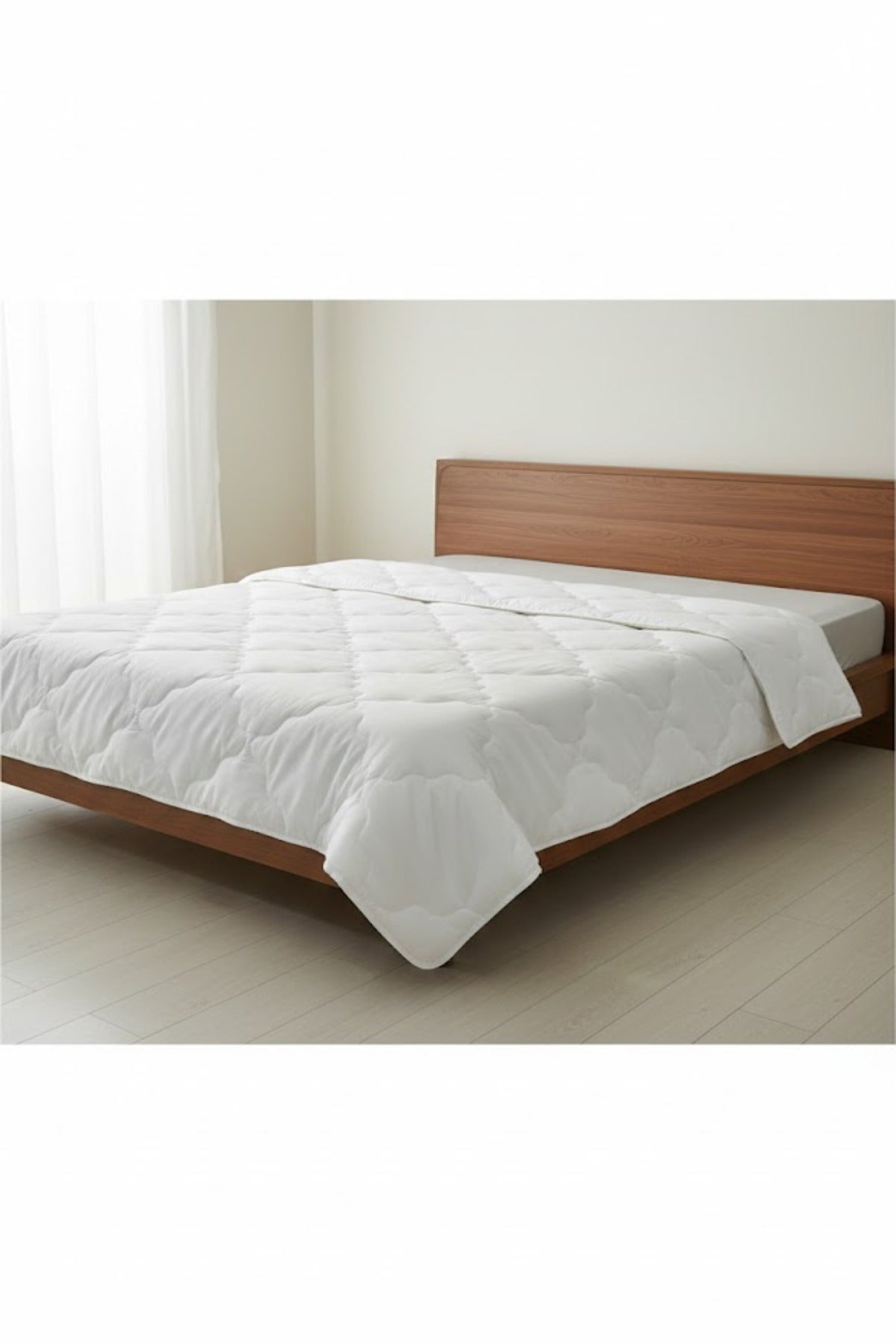 Kapitone Dolgulu Çift Kişilik Yorgan 195x215 cm
